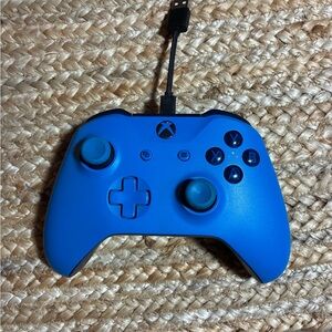 Vibrant Blue Gaming Controller